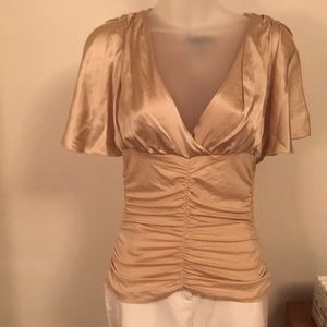 Bebe satin and spandex top